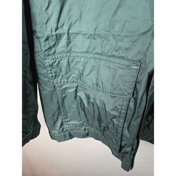Lands' End Kids Green Windbreaker Fleece Lined Jacket Size Medium - Picture 6 of 10